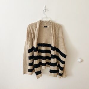 BDG nude with black stripes cardigan